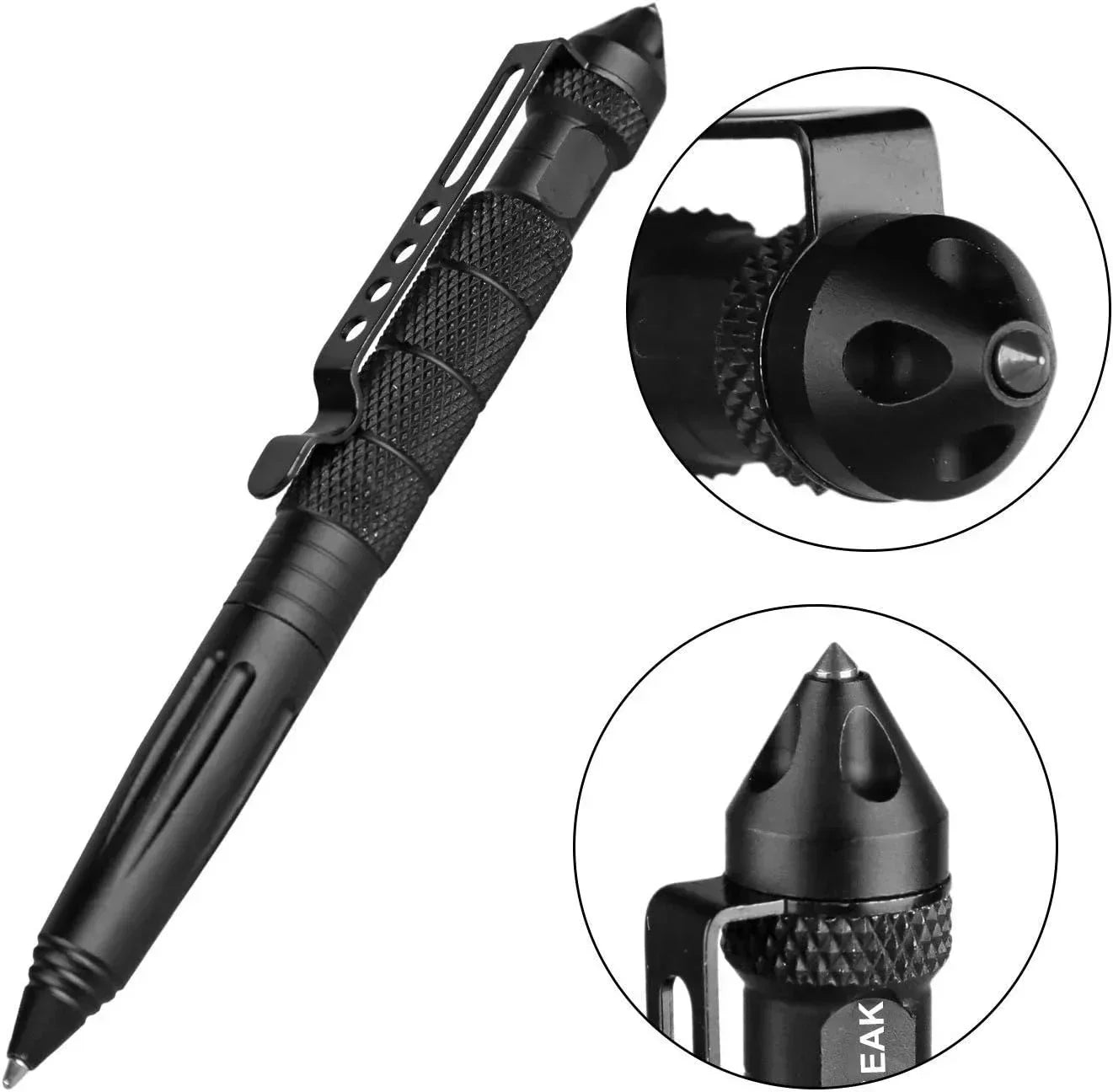 Tactical Pen Self Defense Tool | Glass Breaker and Emergency Survival Writing Pen