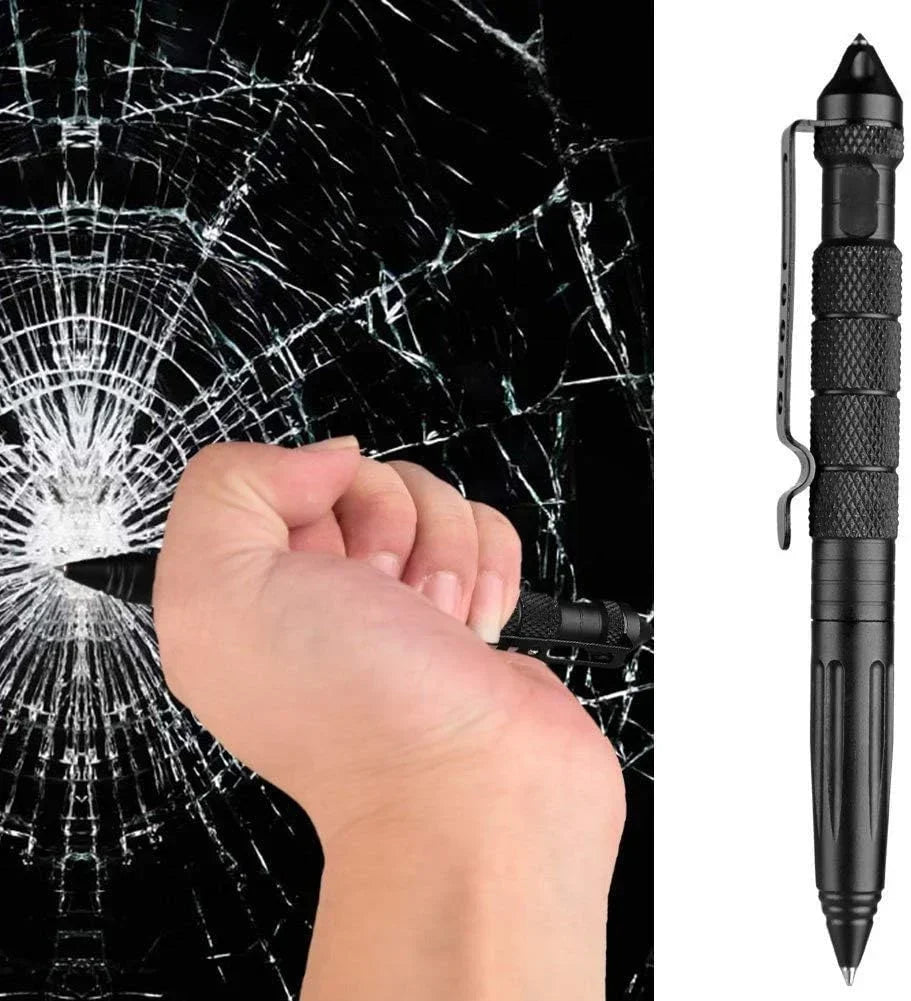 Tactical Pen Self Defense Tool | Glass Breaker and Emergency Survival Writing Pen