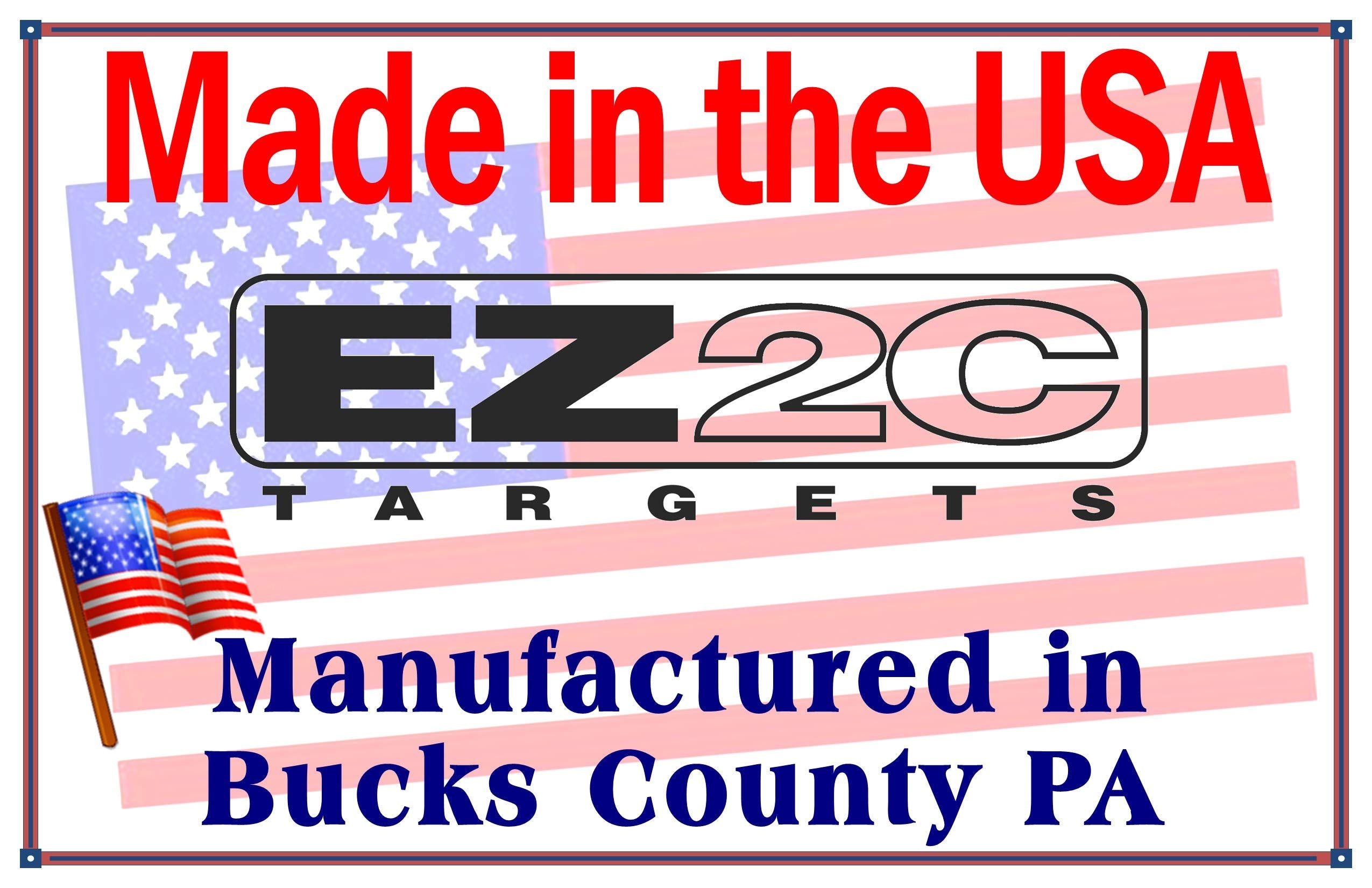 25 EZ2C Targets RD8 Paper Targets 11"x17" (Pad of 25) USA Made for range